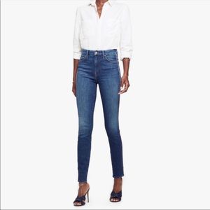 MOTHER High Waisted Looker Denim Jeans in What I Had Before I Had You